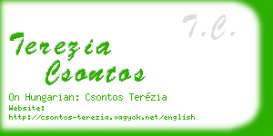terezia csontos business card