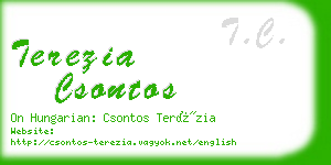 terezia csontos business card